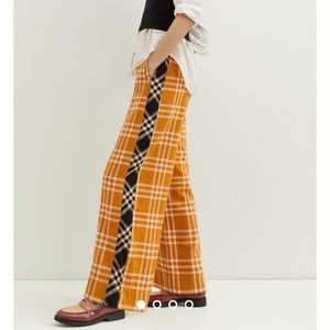 Anthropologie Maeve Plaid Wide-leg Pant